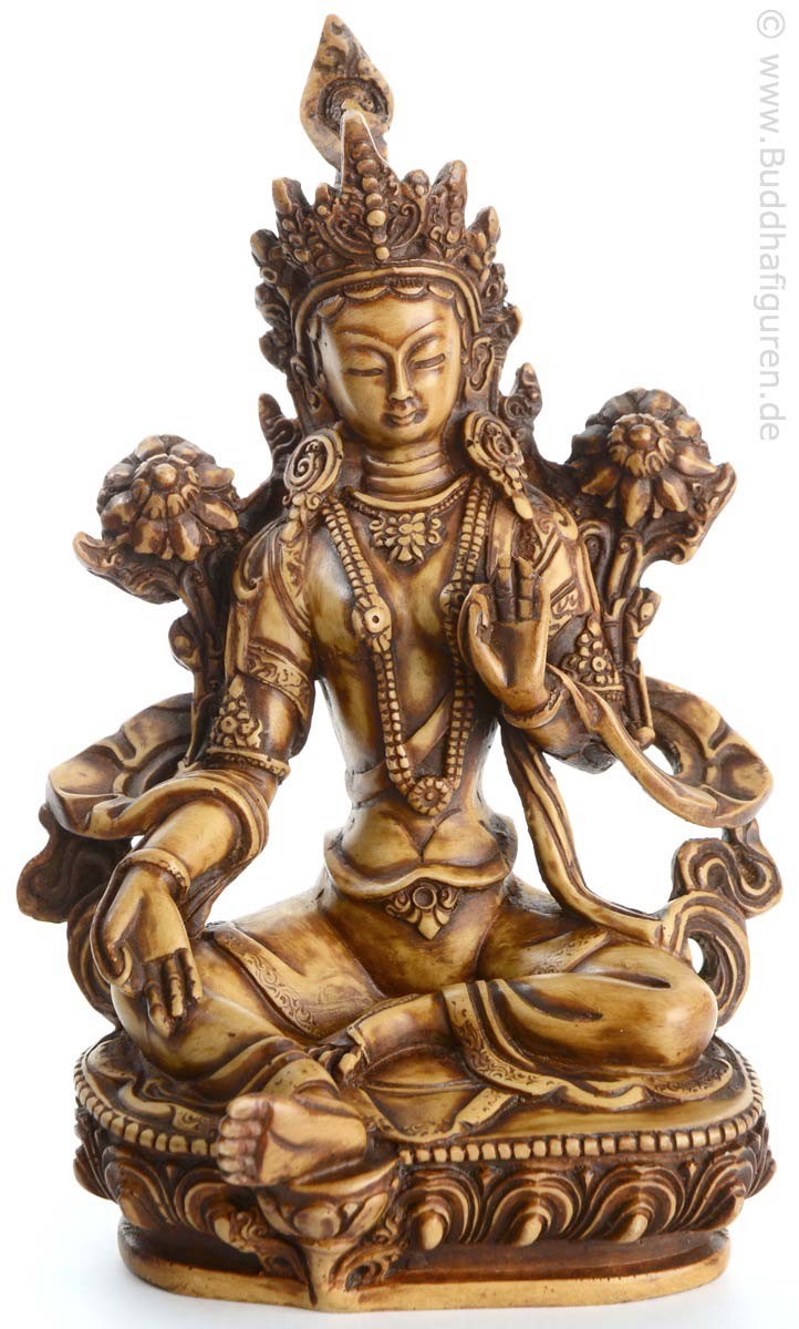 Grüne Tara Statue 20 cm Resin