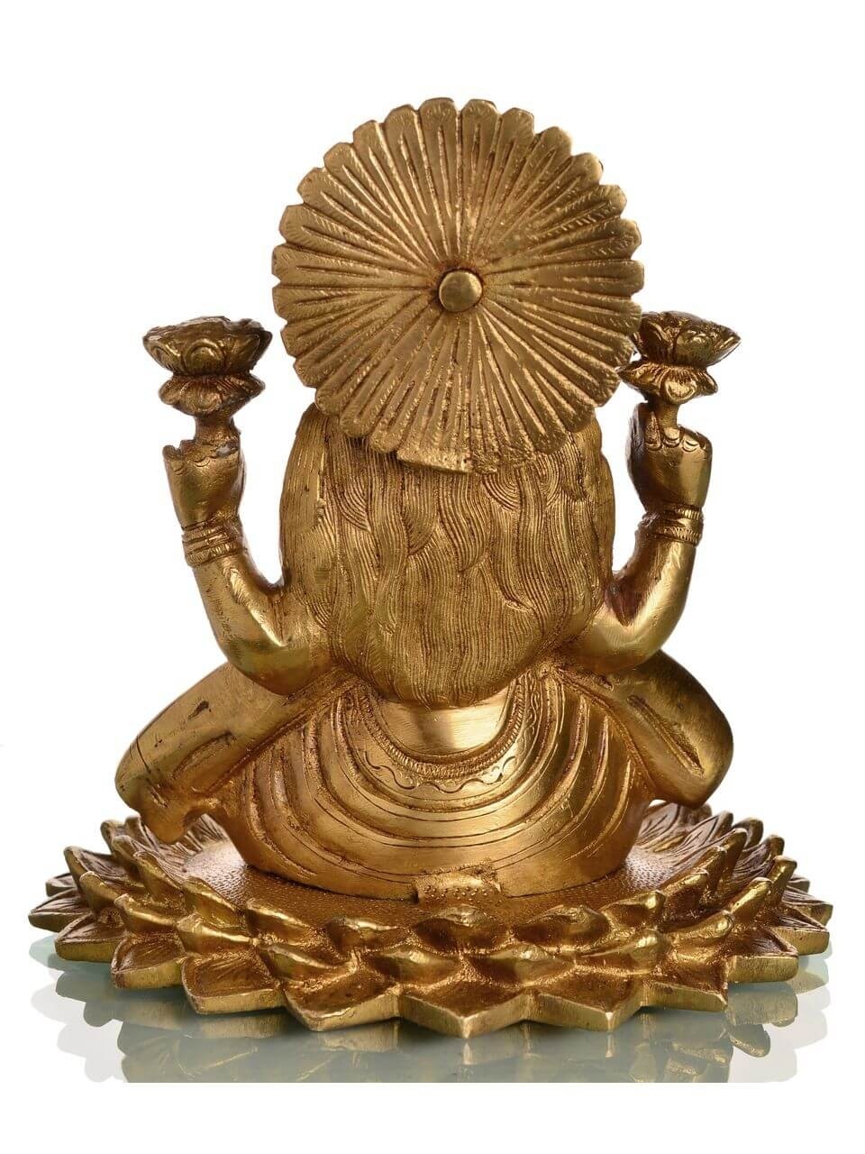 Lakshmi Statue auf Lotus 19,5 cm