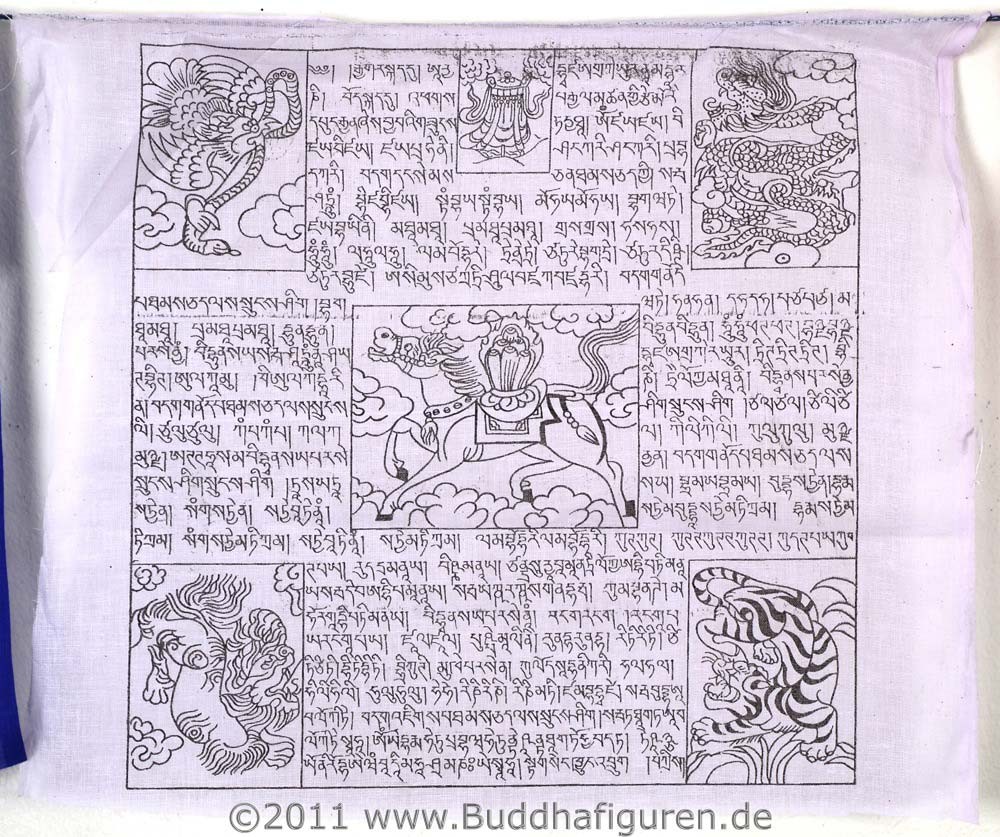 Buddhistische Gebetsfahnen – 25 Blatt, 8,25 M Länge, Je 33x37 Cm, Wetterbeständig