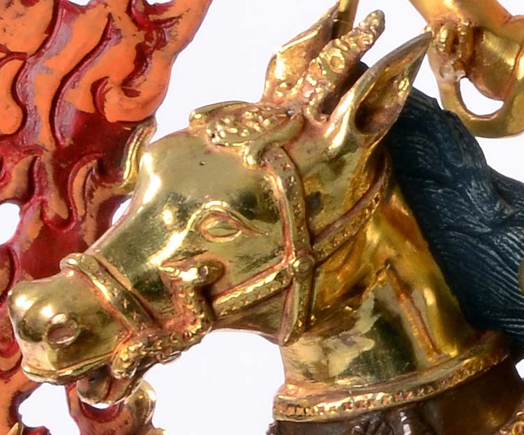 Palden Lhamo Devi Lhamo 42 cm feuervergoldet