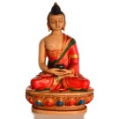 Amitabha Buddha Statue Resin 11,5 cm bemalt