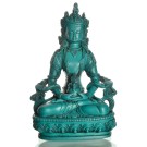 Amitayus 20 cm Buddha Statue Resin türkis