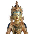 Amitayus 23 cm vollfeuervergoldet Buddha Statue