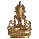 Amitayus 15 cm vollfeuervergoldet Buddha Statue