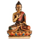 Amoghasiddhi Buddha Statue 13,5 cm Resin bemalt