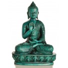 Amoghasiddhi  Buddha Statue 13,5 cm Resin türkis