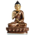 Amoghasiddhi 13,5 cm teilfeuervergoldet Buddha Statue