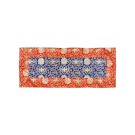 Altardecke 42 x 100 cm  blau-rot