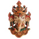 Ganesha Maske  Resin  - 13,5 cm bemalt