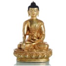Shakyamuni Akshobhya Statue sitzende Position in der Vorderansicht