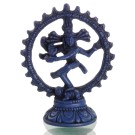 Nataraja Statue blau 11,5 cm