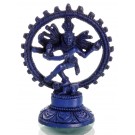 Nataraja Statue blau 14 cm