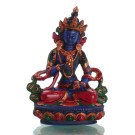 Vajrasattva Statue blau bemalt 15 cm