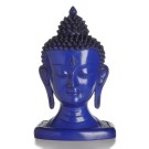 Buddha-Kopf 33 cm blau