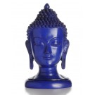 Buddha-Kopf  21 cm blau