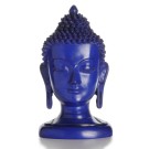 Buddha-Kopf  21 cm blau