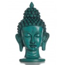 Buddha-Kopf  16 cm türkis 