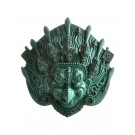 Garuda Maske Resin türkis  14 cm