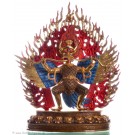 Garuda Statue  27 cm teilfeuervergoldet