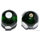  Glasperlen grün 21mm - 2 Perlen 