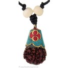 Buddhistische  Kette mit  Rudraksha 