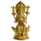 Maitreya 24 cm vollfeuervergoldete Statue