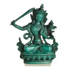 Manjushri Buddha Statue 14,5 cm türkis Resin