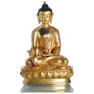 Medizinbuddha 20,5 cm voll feuervergoldet  