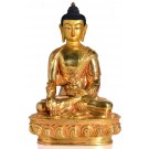 Medizinbuddha 20 cm voll feuervergoldet Buddha Statue 2