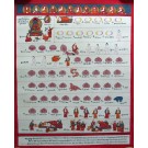 Tibetischer Medizin Yoga Thangka Nr. 8 - 40 x 49cm