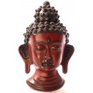 Buddha Maske 15 cm Resin braun