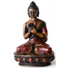 Vairocana Buddha Statue 11,5 cm Resin bemalt