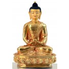 Amitabha  20 cm vollfeuervergoldet Buddhastatue