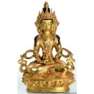 Amitayus  22 cm voll feuervergoldet Buddha Statue