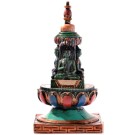 Stupa - Chörten 15 cm Resin bemalt 2