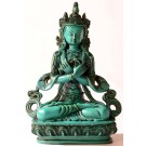 Vajradhara 20 cm Buddha Statuen Resin türkis