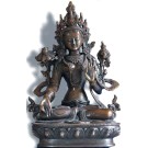 Weiße Tara 22 cm vollfeuervergoldet Buddha Statue