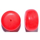 Resin-Perlen rot 26mm - 2 Perlen 