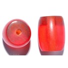 Resin-Perlen rot 21mm - 2 Perlen 