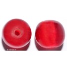 Resin-Perlen rot 19mm - 8 Perlen 