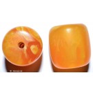 Resin-Perlen amber 22mm - 1 Perle 
