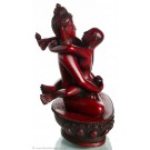 Samantabhadra 20 cm Buddha Figur rot braun