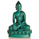 Akshobhya / Shakyamuni Buddha Statue 13,5 cm  Resin türkis