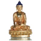 Akshobhya Shakyamuni 21cm vollfeuervergoldet