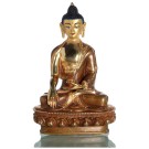 Akshobhya / Shakyamuni 21 cm teilfeuervergoldet Buddhastatue