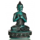 Vairocana Buddha Statue 19 cm Resin türkis