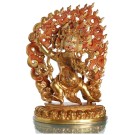 Vajrapani 26 cm vollfeuervergoldet Buddha Statue