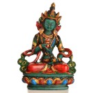 Vajrasattva 15,5 cm Buddha Statue Resin türkis bemalt