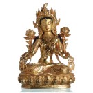 weiße tara statue