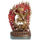 Yamantaka Vajrabhairava Statue 23 cm feuervergoldet